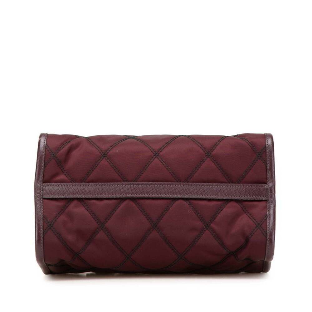 PRADA Purple Leather Shoulder Bag - Picture 3 of 10